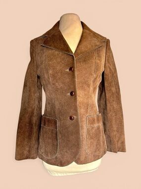 70’s Genuine Suede Pinked Blazer